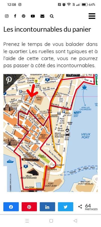 Casa Mia 25M2 Centre Ville Et Panier マルセイユ エクステリア 写真